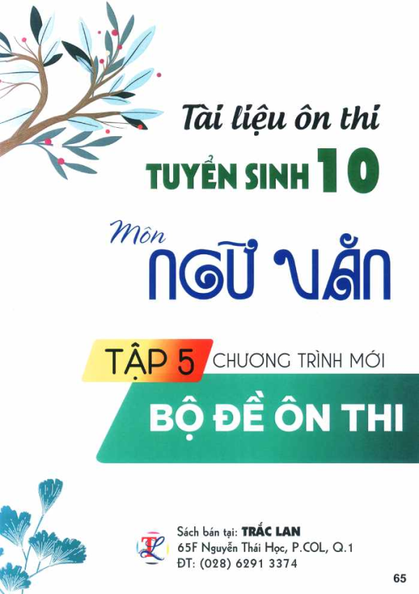 TÀI LIỆU ÔN THI TUYỂN SINH 10 MÔN NGỮ VĂN - TẬP 5