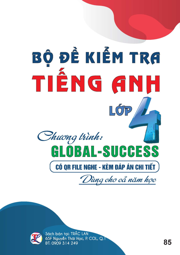 Bộ đề kiểm tra Tiếng Anh 4 - Global Success
