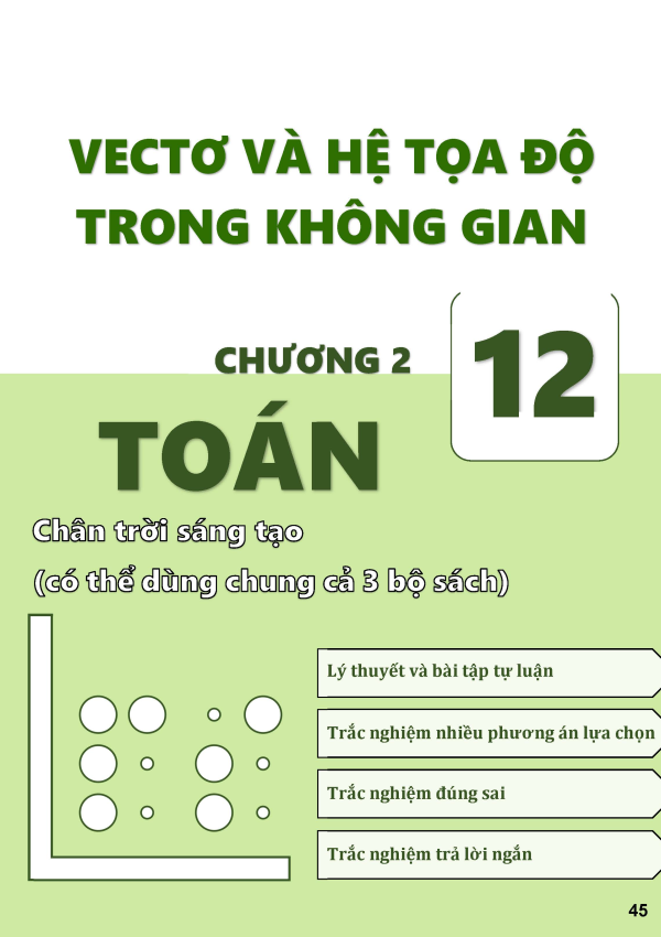 VECTO VÀ HỆ TỌA ĐỘ TRONG KHÔNG GIAN TOÁN 12