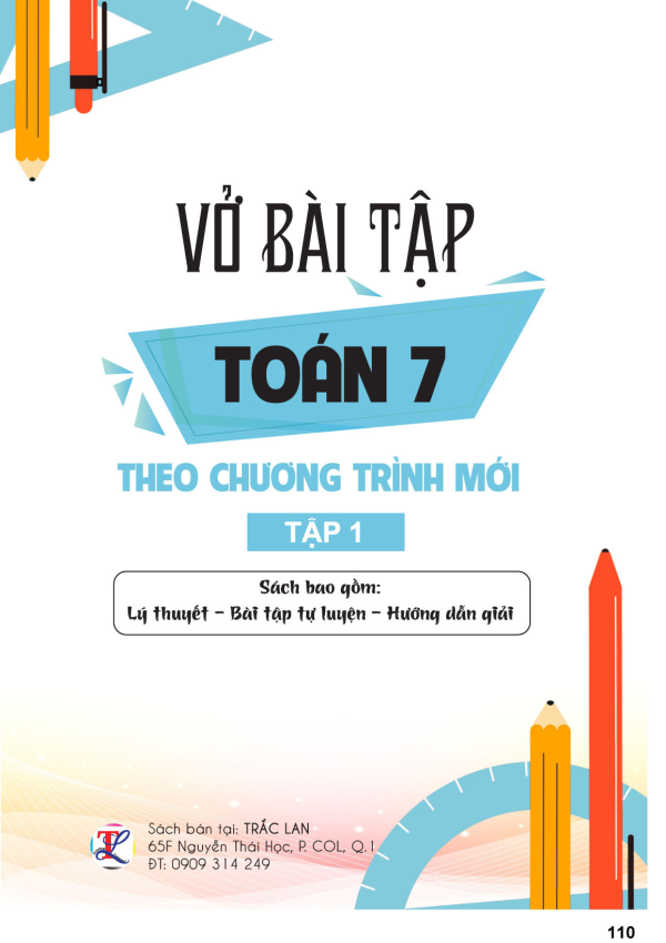 VỞ BÀI TẬP TOÁN 7 TẬP 1