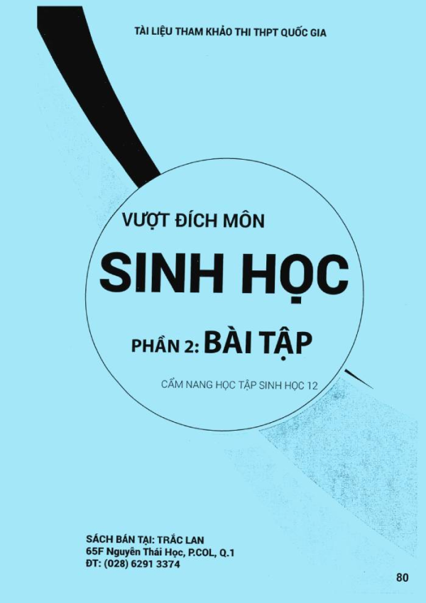 VƯỢT ĐÍCH MÔN SINH HỌC 12 (BÀI TẬP)