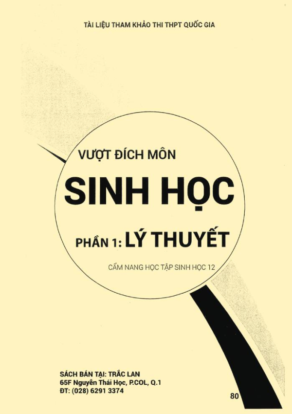 VƯỢT ĐÍCH MÔN SINH HỌC 12 (LÝ THUYẾT)