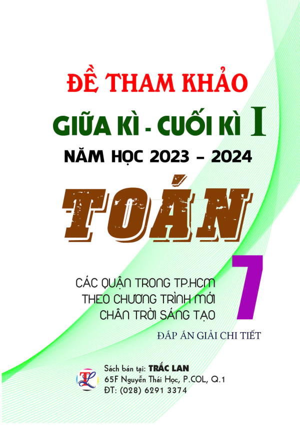 Đề kiểm tra GIỮA - CUỐI HK1 môn Toán 7 CTST