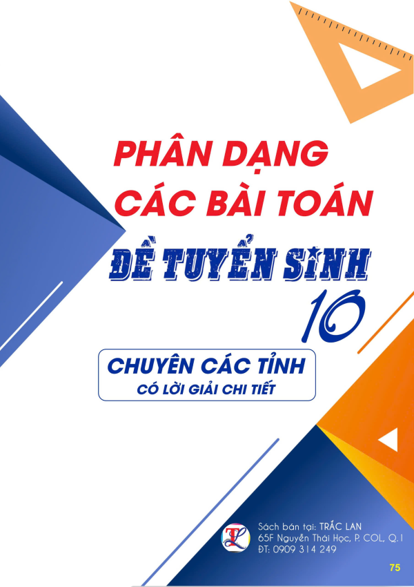 Phân dạng các bài toán đề tuyển sinh 10