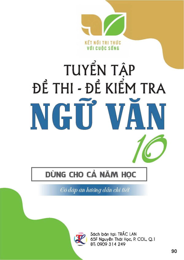Tuyển tập đề thi và kiểm tra Ngữ Văn 10