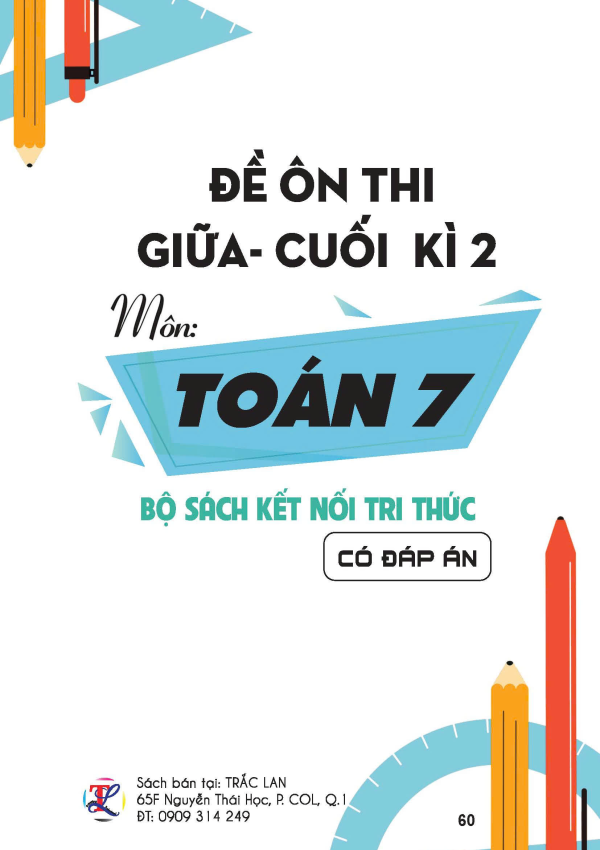 Đề ôn thi giữa - cuối kỳ 2 môn Toán 7 - Bộ sách Kết nối tri thức