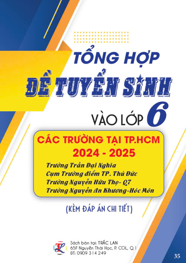 Tổng hợp đề tuyển sinh vào lớp 6 các trường tại TPHCM 2024-2025