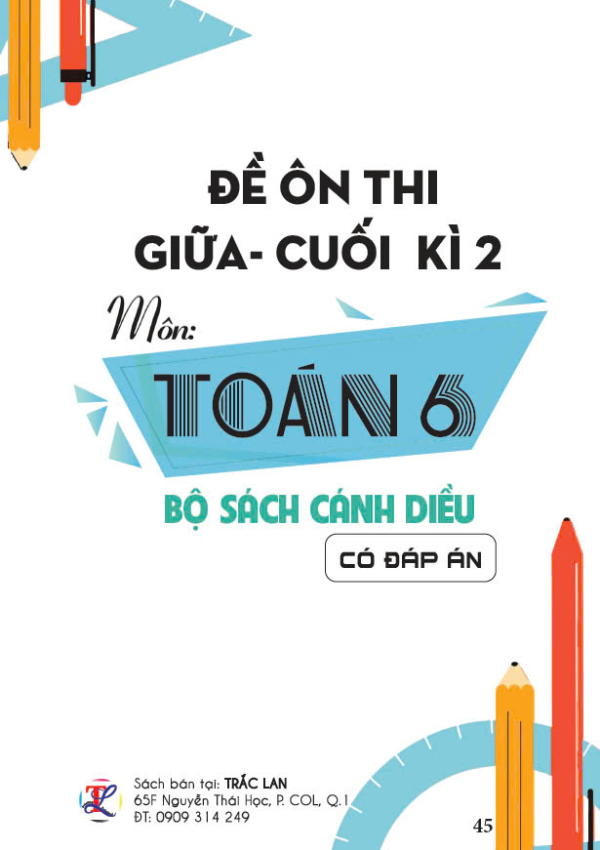 Đề Ôn Thi giữa - cuối kỳ 2 Toán 6 - Bộ sách cánh diều