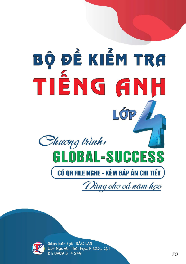 Bộ đề kiểm tra Tiếng Anh 4 - Global Success