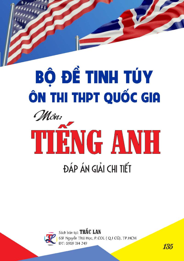 BỘ ĐỀ TINH T&Uacute;Y &Ocirc;N THI THPT QUỐC GIA M&Ocirc;N TIẾNG ANH 