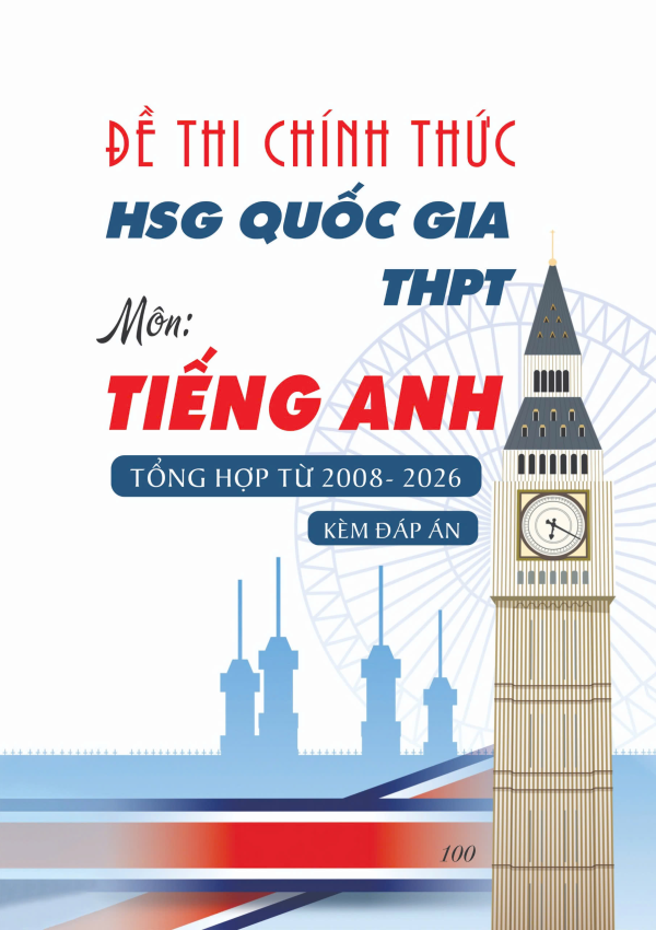 ĐỀ THI CH&Iacute;NH THỨC HSG QUỐC GIA THPT M&Ocirc;N TIẾNG ANH