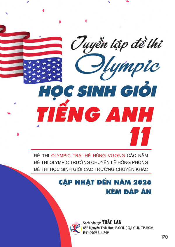 Tuyển tập đề thi Olympic Học sinh giỏi Tiếng Anh 11 