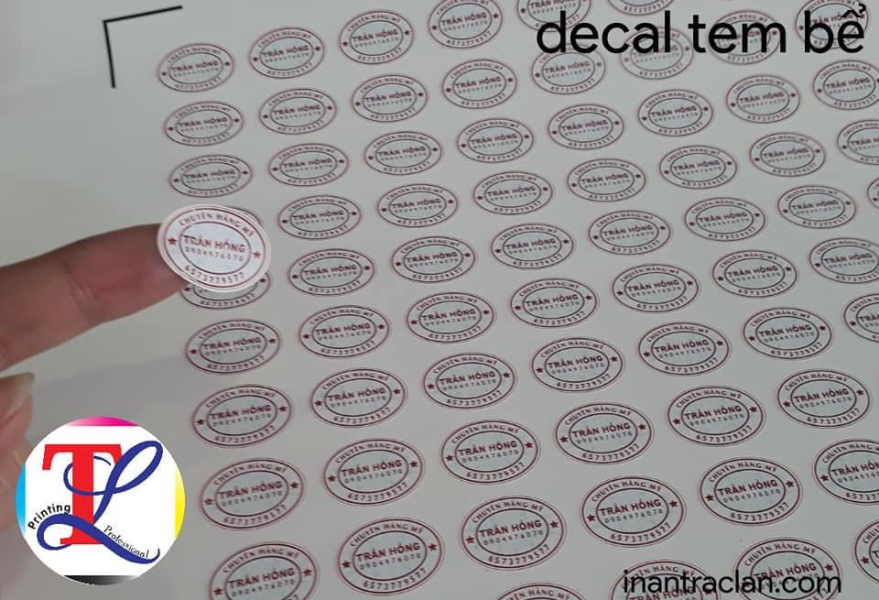  In - bế Demi decal giấy